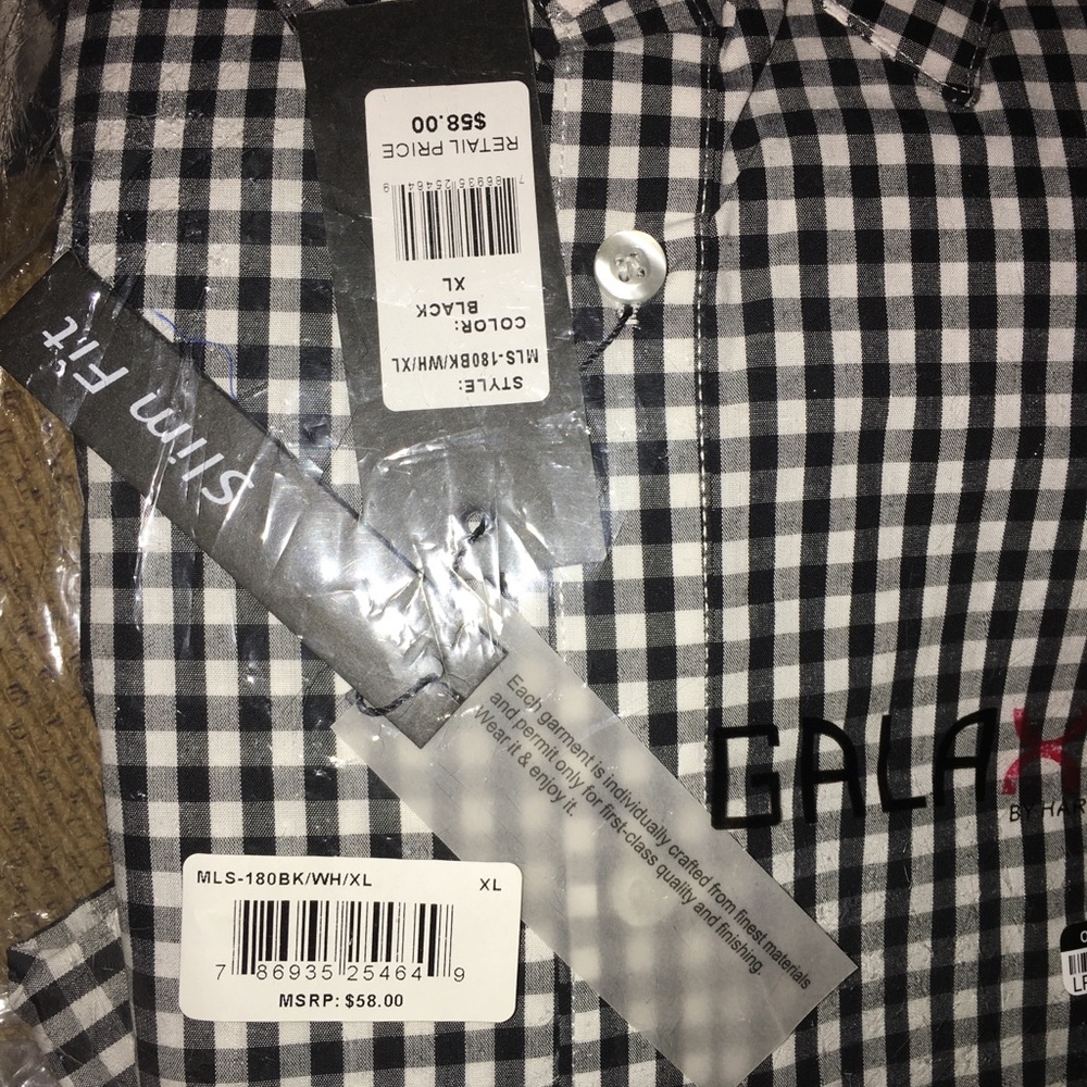 NWT Men’s Galaxy Dress Shirt - Picture 3 of 7